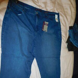 nwt 24W GV GLORIA VANDERBILT dark frisco wash DENIM JEANS AMANDA CUT